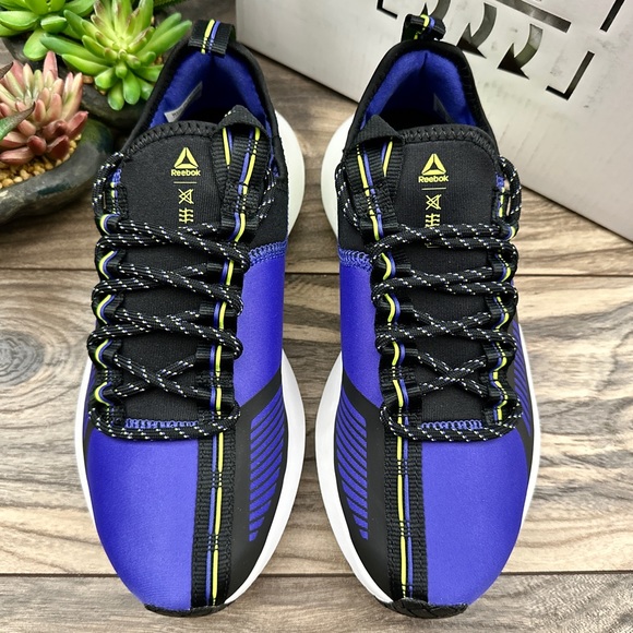 NIB Reebok Sole Fury TS 7.5 Running Shoes Cross Trainer Ultra Purple Neon Lime - Picture 3 of 12
